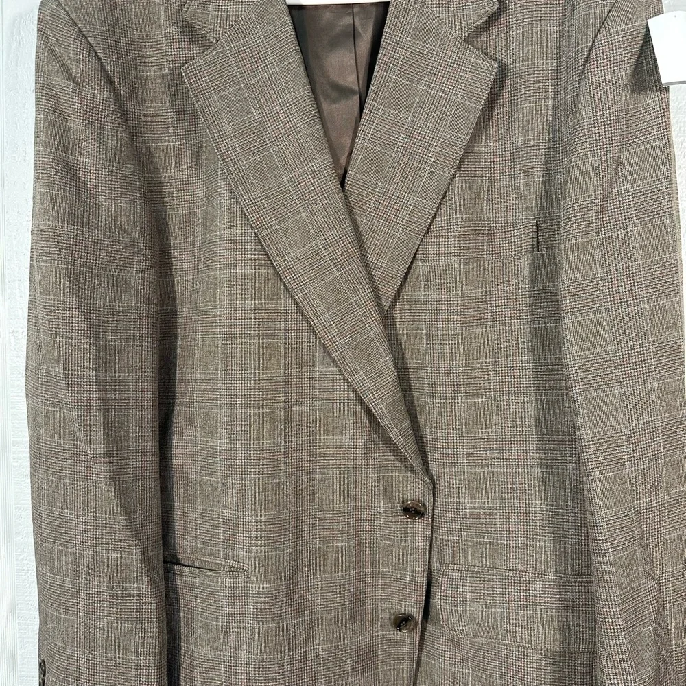 John L. Blair Personal Choice Brown Men’s Sport Coat No SZ See  Measurements EUC